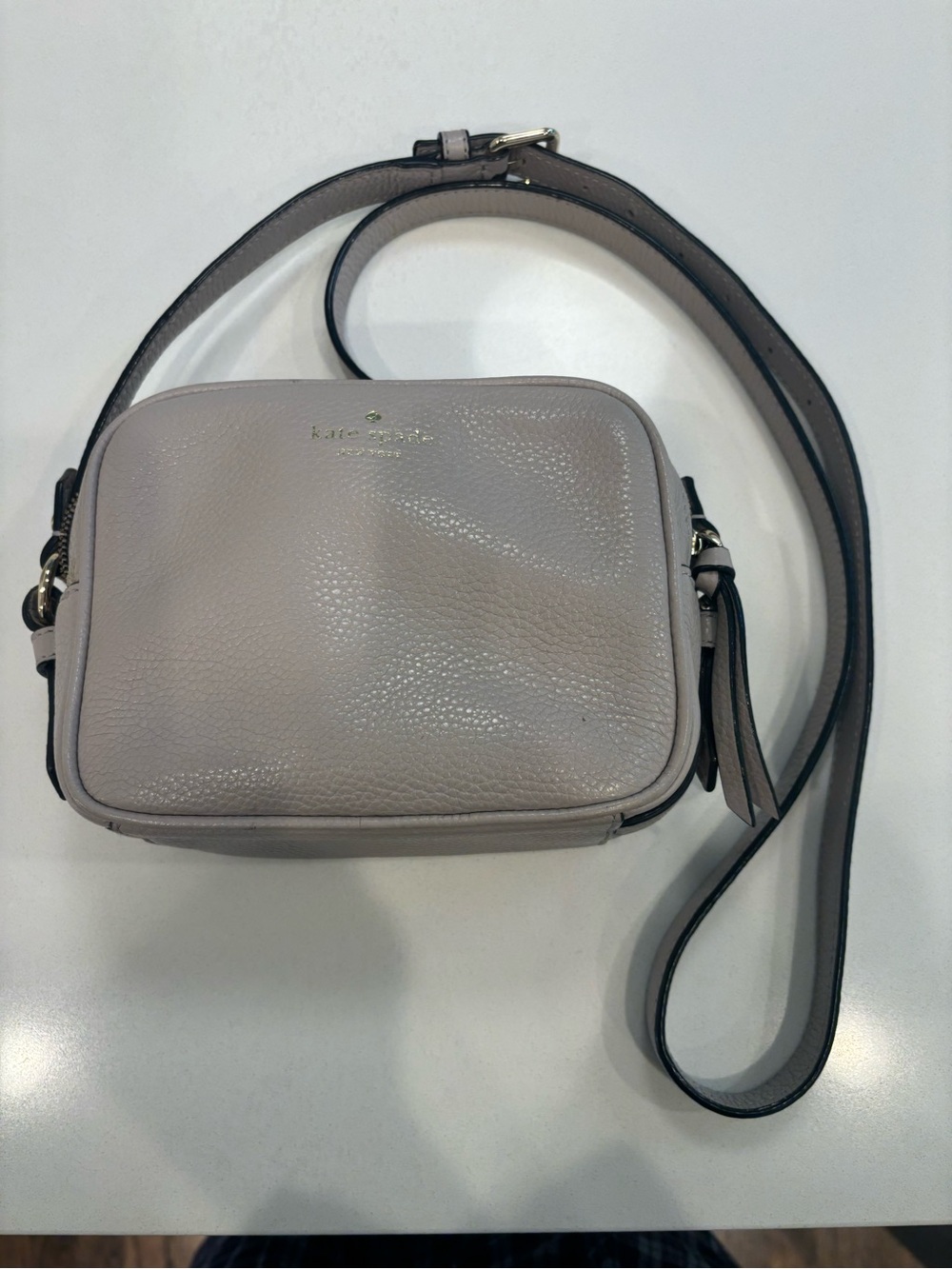 kate spade pebbled leather cross body bag